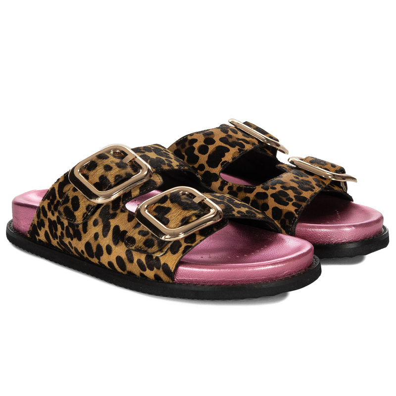 Gioseppo Women's Flip Flops Leopard
