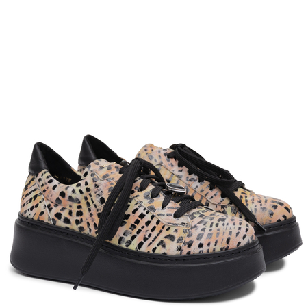 Maciejka Women's Genuine Leather Platform Sneakers Multicolour 6191W-24/00-8