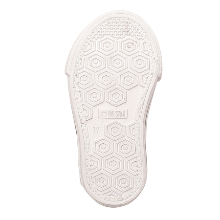 Big Star White children's slip-on sneakers