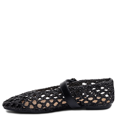 Sokolski Eleganckie Ażurowe Półbuty z Paskiem Czarne SR-W26-137-BLK