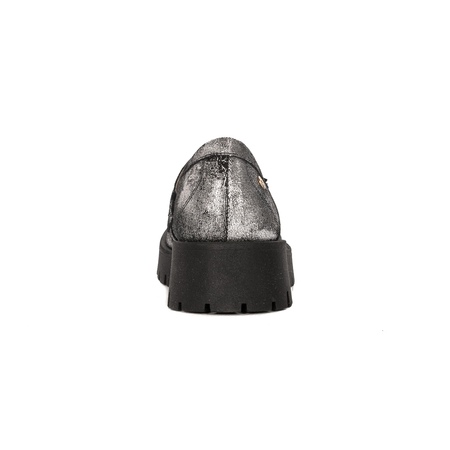 Maciejka Women's Black+Silver Shoes On Platform