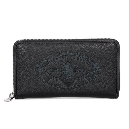 U.S. POLO ASSN. New Hailey L Zip Ard Wall BEUHF5162WVP000 Black Wallet