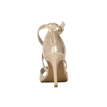 Sergio Leone Women's Sandals On A High Heel Gold
