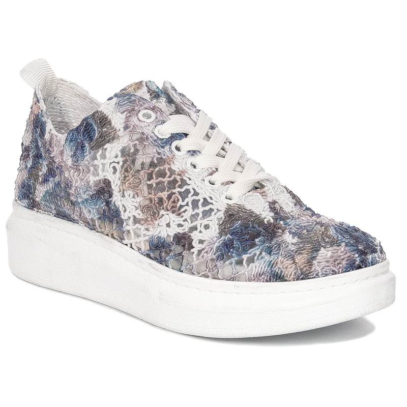 Artiker 52C2484 Blue and White Flat Shoes