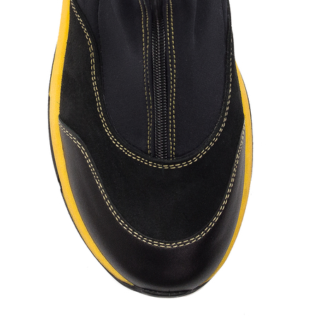 Maciejka 06297-01/00-8 Black and Yellow Boots