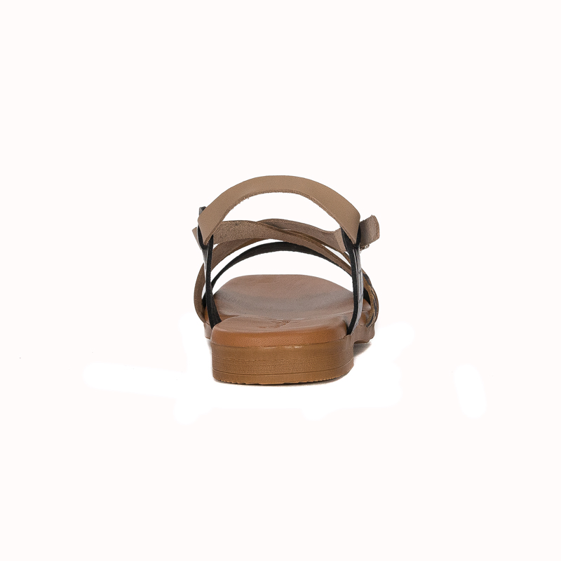 Maciejka leather women's panther sandals