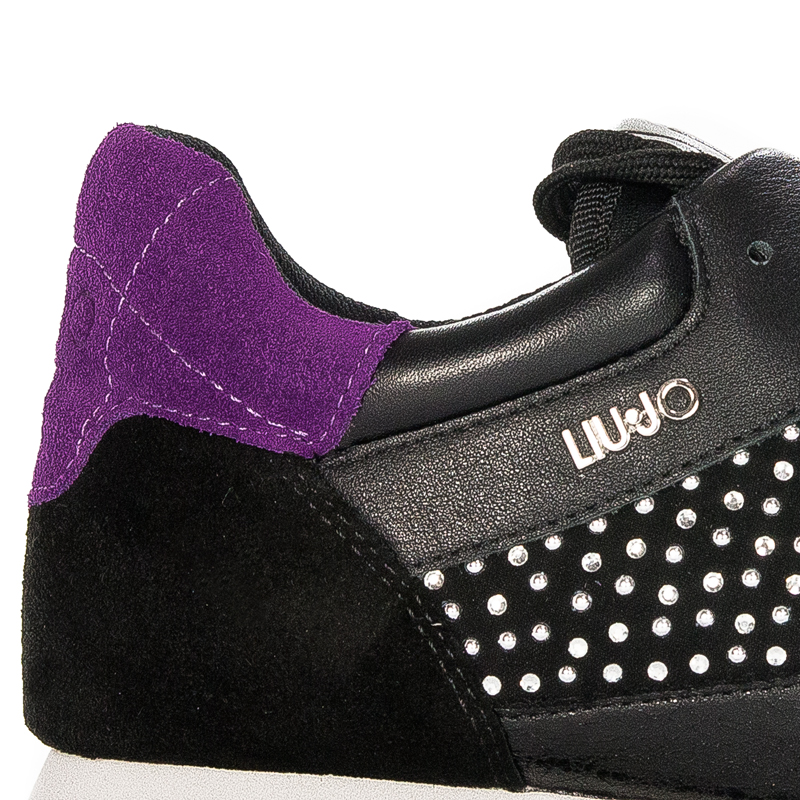 Liu Jo Women's Black and Violet Sneakers