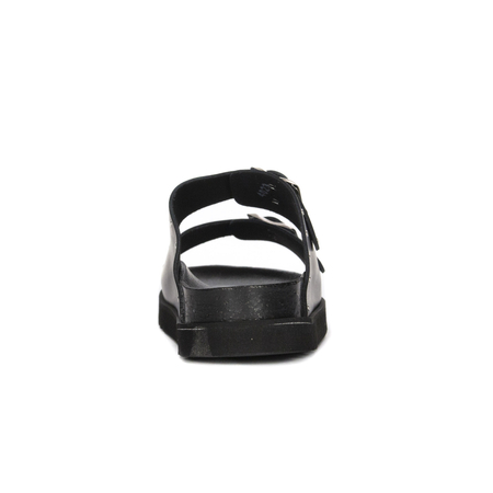 Scholl Klapki damskie skórzane Beatriz Black czarne