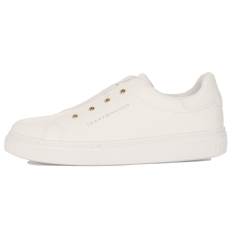 Tommy Hilfiger Damskie Sneakersy Białe Wsuwane