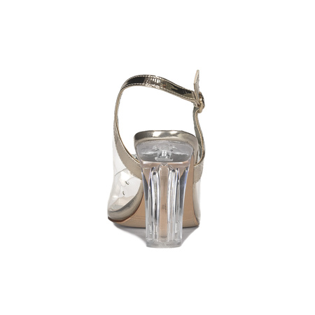 Sca'viola Women's Sandals On A High Heel Gold S-97