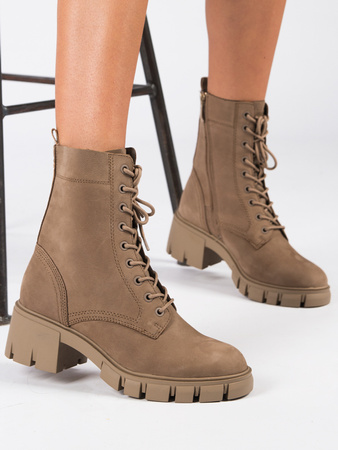 Tamaris Camel Leather Boots