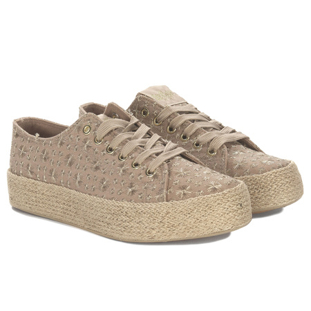 Lee Cooper Women's Khaki Sneakers