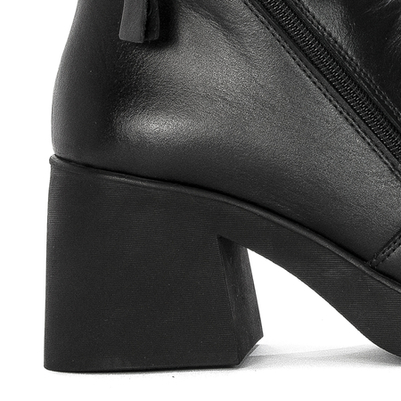 Boccato Women's Leather Boots warmed Black