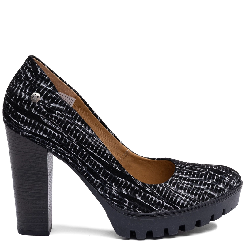 Maciejka Leather Elegant Heeled Pumps Black 2629W-11/00-1