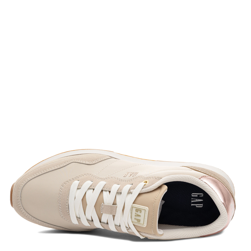 GAP Beżowe Klasyczne Sneakersy Sportowe z Metalicznym Akcentem GPW6136120049