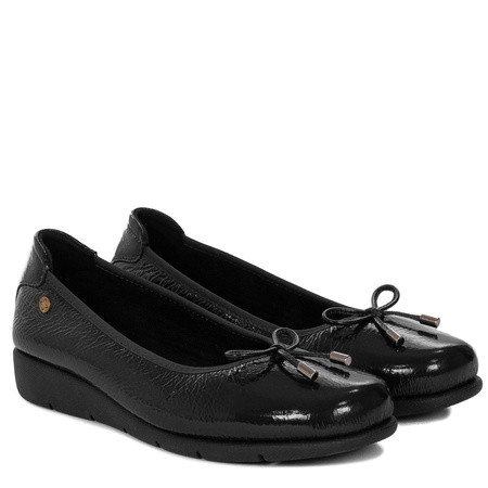 Maciejka Comfort Ballet Flats Low Wedge Black P6504-20/00-8