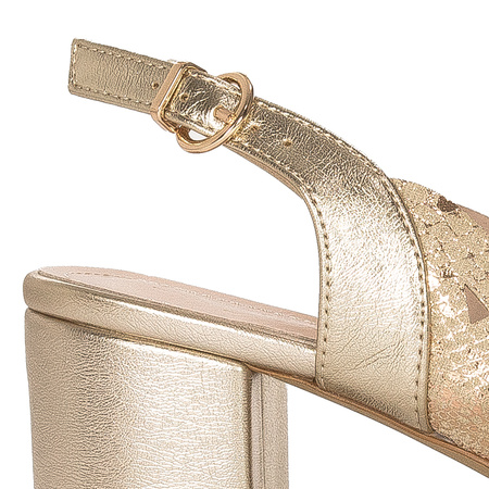 Sergio Leone Women's Gold Mix Sandals