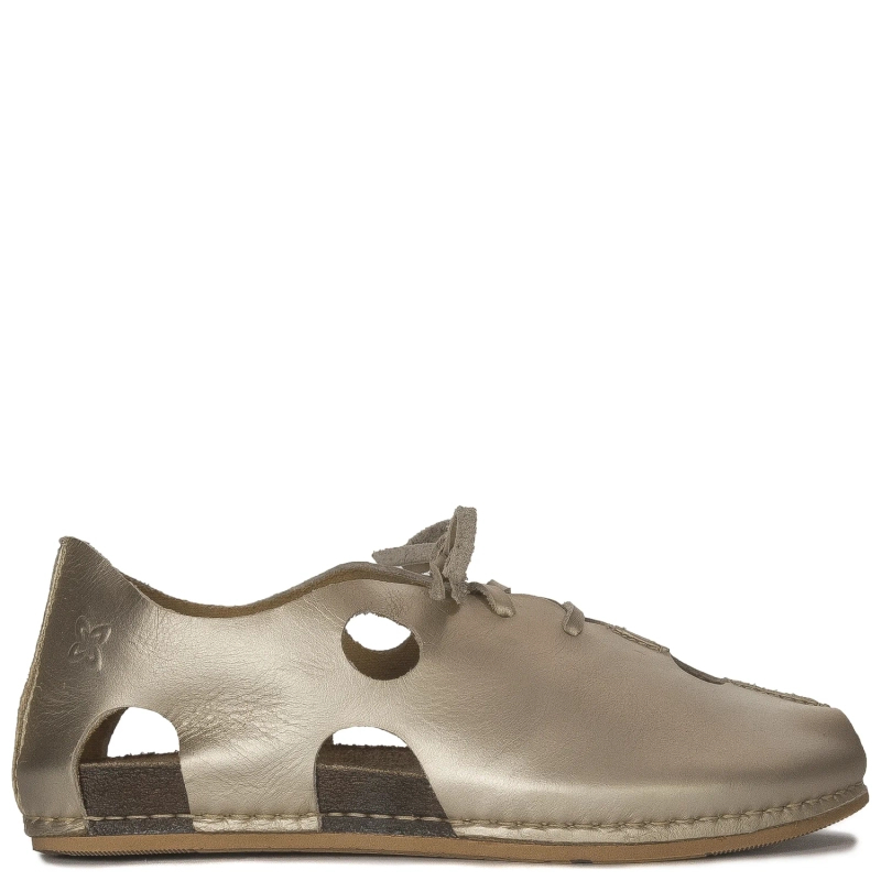 Maciejka Gold Leather Sandals
