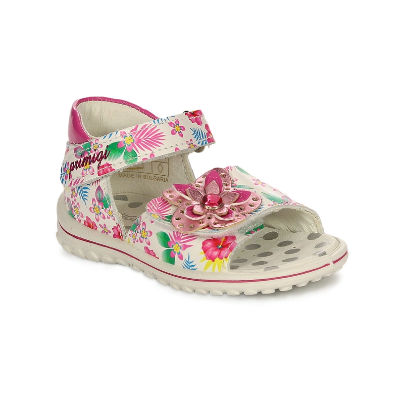 Primigi Children's Sandals White With Flowers