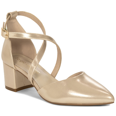 Sergio Leone Women's Gold Sandals