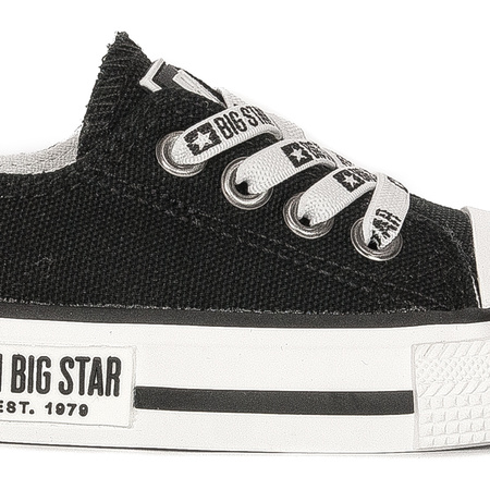 Big Star Trampki dziecięce chłopięce wsuwane Black czarne