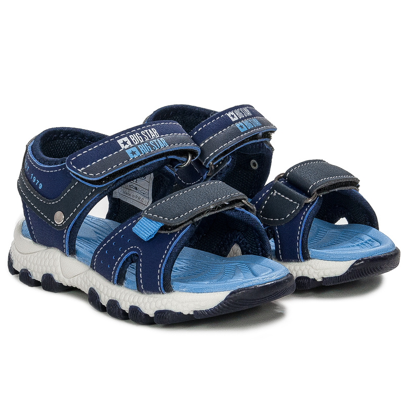 Sandały Big Star JJ374218 Navy Granatowe
