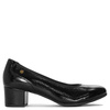 Maciejka Leather Patent Pumps Block Heel Black P7223-01/00-7