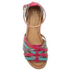 Maciejka Women's Leather Sandals Pink Blue