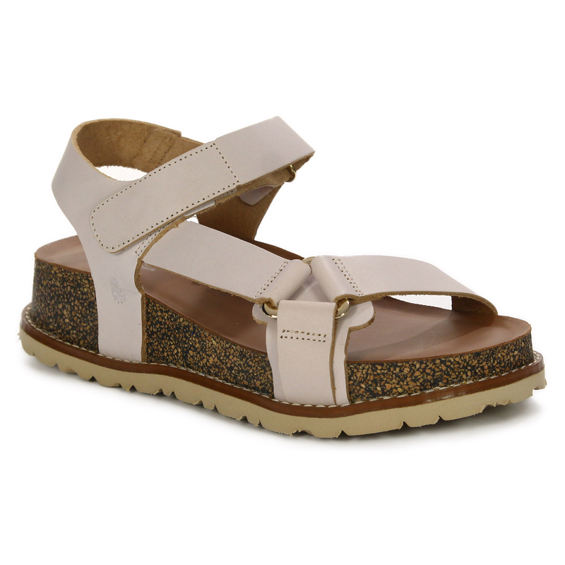Yokono Villa Platform Leather Sandals Pink VILLA OCA-250