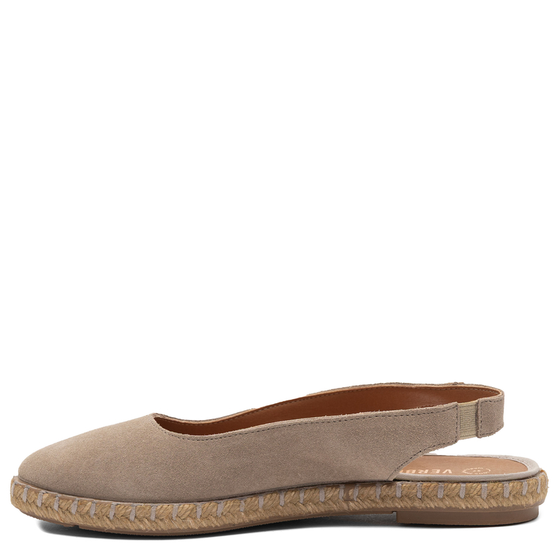 Verbenas Kiara Suede Slingback Espadrilles Beige KIARA-SER-TAN-PIE