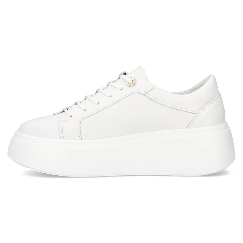 Filippo White Leather Sneakers