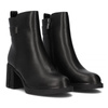 Filippo Black Leather Women's Boots