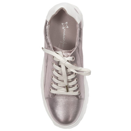 Maciejka Leather Metallic Copper Platform Sneakers N6481-32/00-1