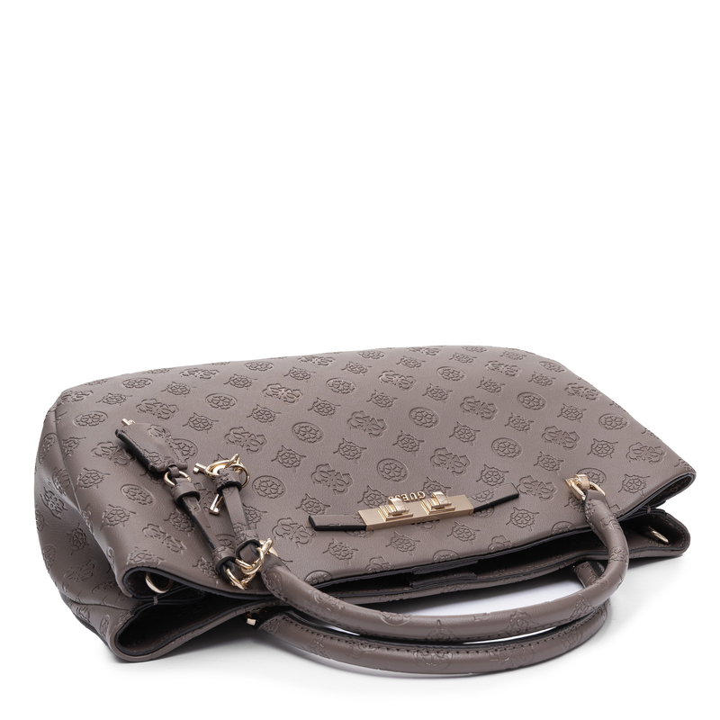 Guess Carmella Classic Embossed Handbag Brown HWPD2225060-BEIGE