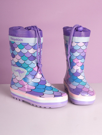 Kangaroos Lavender/Scale children's galoshes