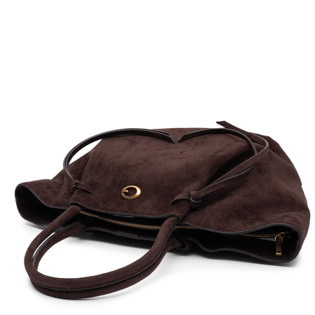 Guess Suede Shoulder Tote Bag Chocolate Brown HWSG2237230-ESPRESSO