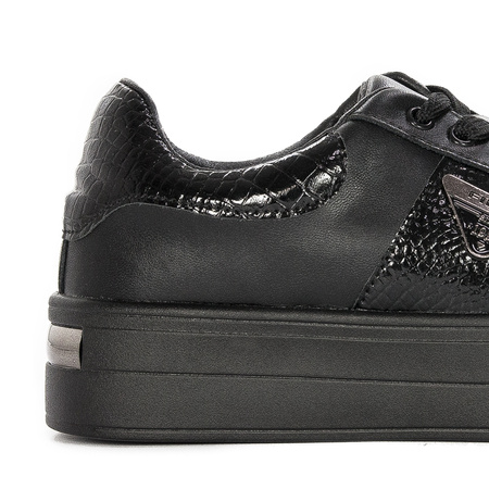 Filippo DP4707/23 BK Black women's Platform Low Shoes