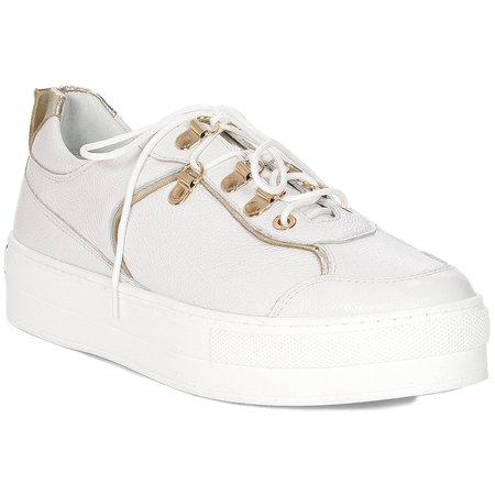 Inofio women's leather white shoes 