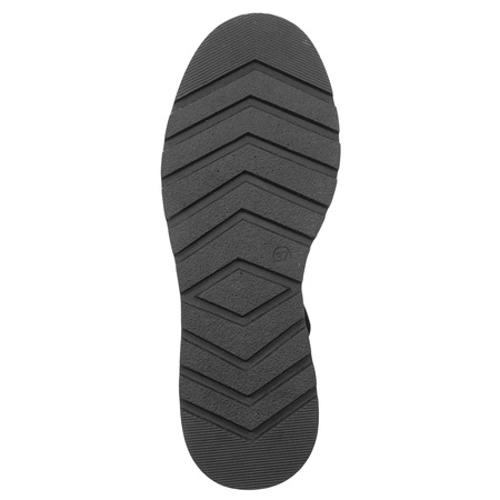 Maciejka Botki na Platformie Wysoka Cholewka Czarne A7161-01/00-7