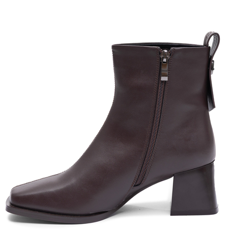 Maciejka Women's Leather Ankle Boots Elegant Block Heel Brown K7660-02/00-7