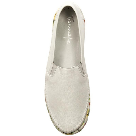 Maciejka Leather Slip-On Platform Loafers White 03512-11-00-0