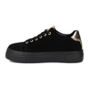 Filippo Black Leather Sneakers