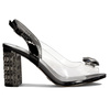 Sca'viola Women's On A High Heel Black Sandals S-230