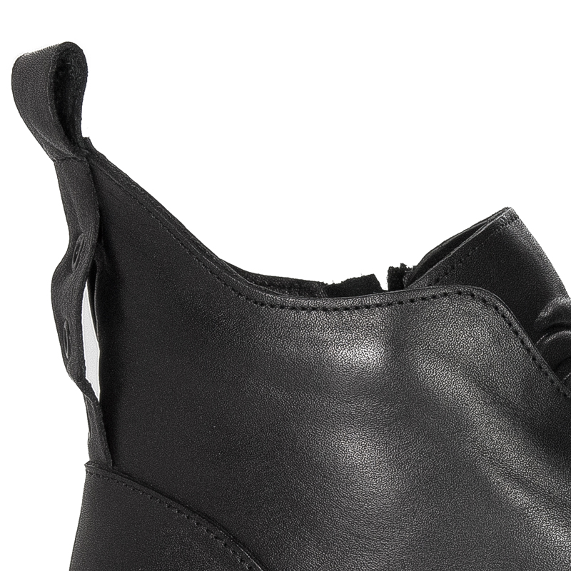 Boccato Women's black leather lace-up boots