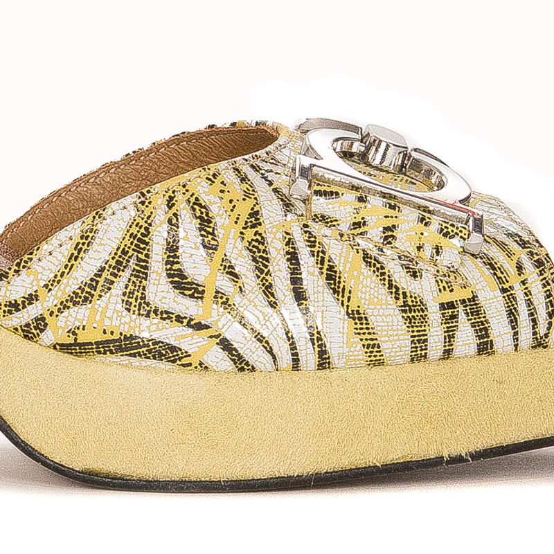 Maciejka women's velor Yellow Sandals