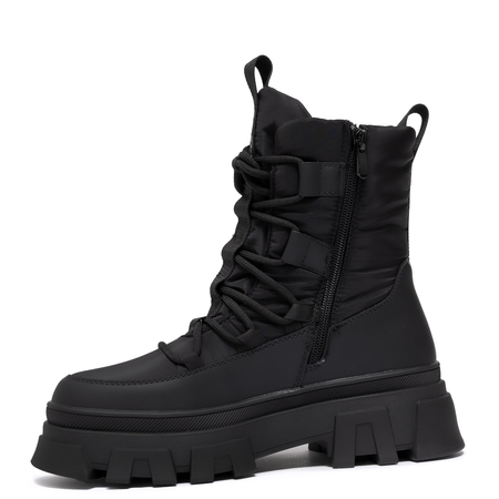 Lee Cooper Insulated Snow Boots Chunky Platform Black LCJ-24-47-3144