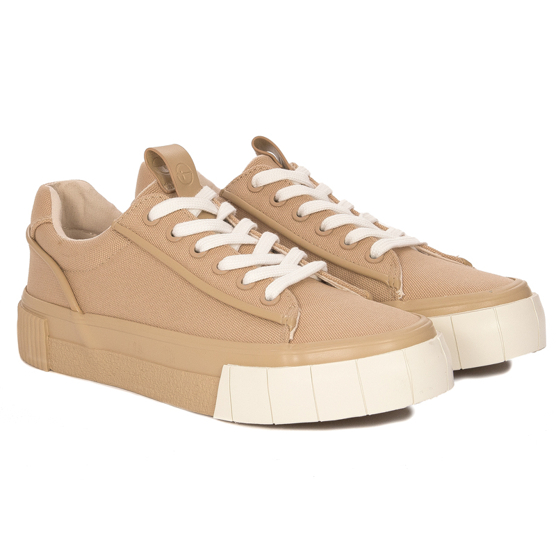 Tamaris Sneakersy trampki damskie Almond Brązowe