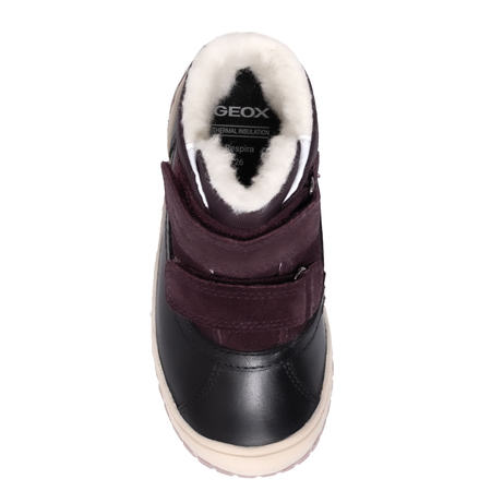 Geox Girls' Boots Black/Dark Purple