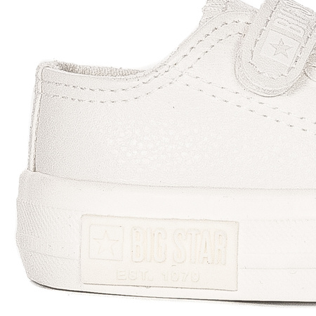 Big Star Trampki dziecięce na rzepy białe white