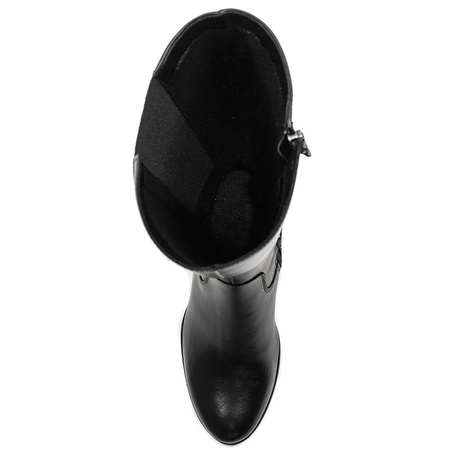 Maciejka 03802-01-00-3 Black Knee-High Boots